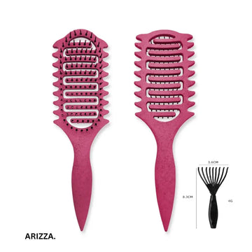 3 in 1 Curl Define Styling Brush Hollow Out Detangling Hair Brush Tangled Hair Comb Shaping Defining Curls Barber