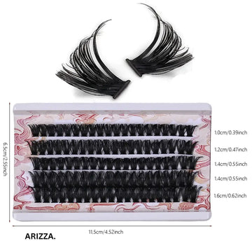 Mixed Tray Soft Natural Lashes Cluster 100PCS