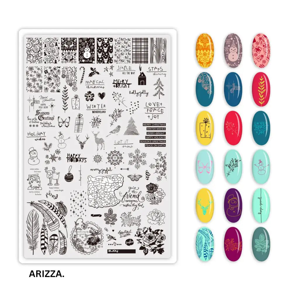 Nail Stamping Plates Flower Art Template PLUS70