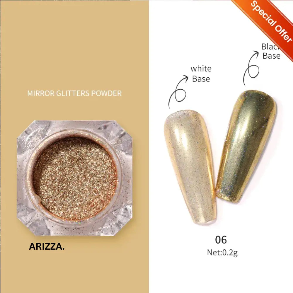 Women Milky white Gradient Nails Glitter Special 06