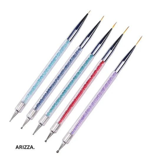 2 In 1 Dual-Ended Nail Art Liner 5pcs