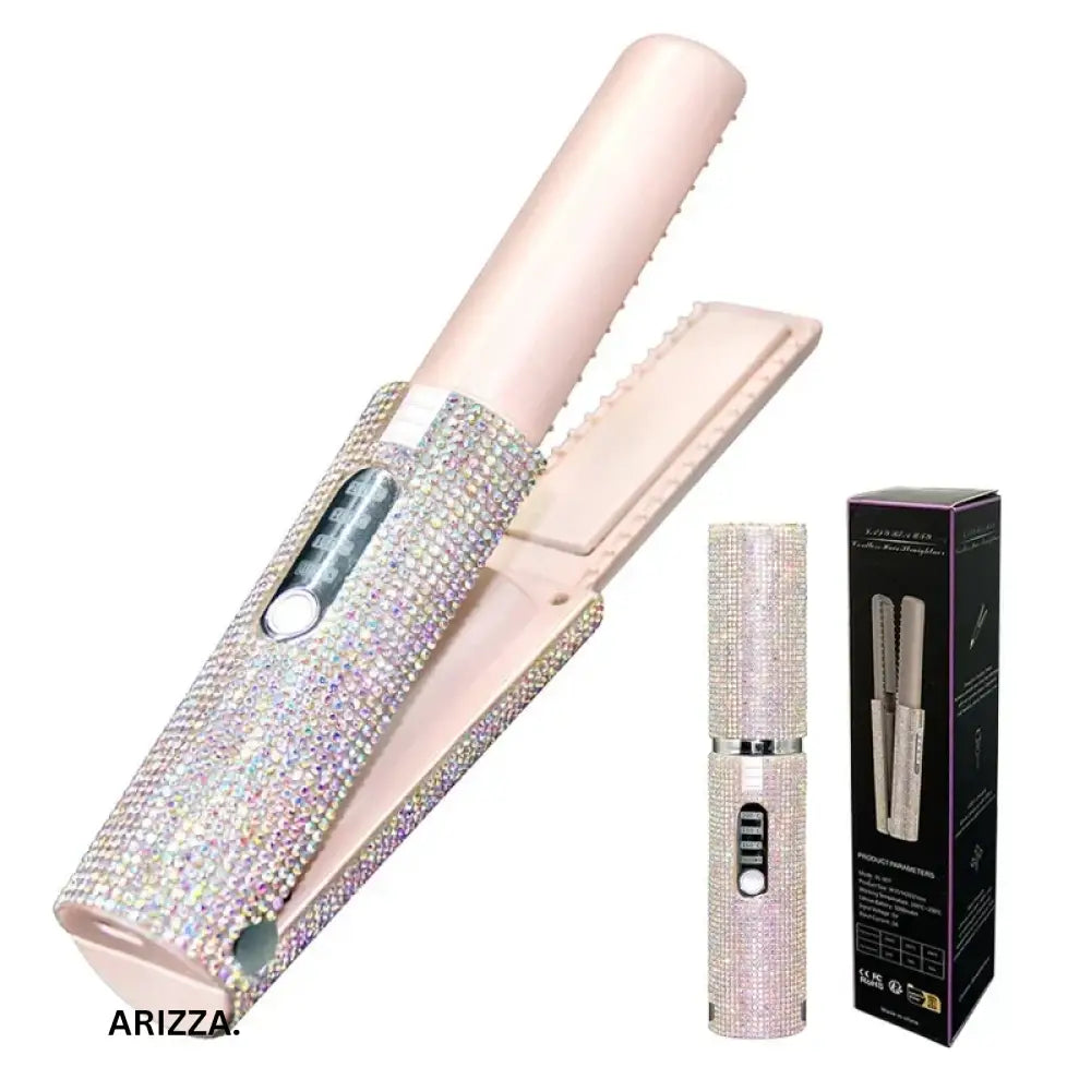 2-IN-1 Electric USB Hair Straightener Curler