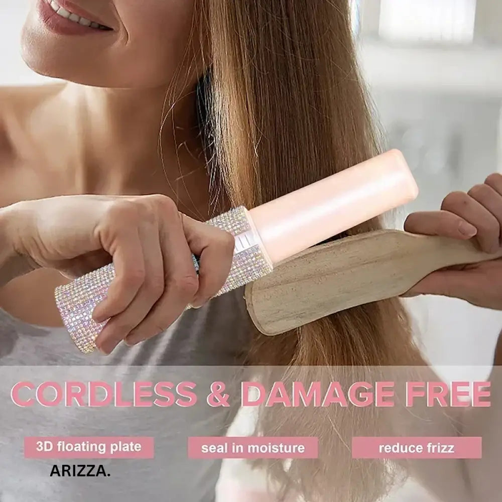2-IN-1 Electric USB Hair Straightener Curler