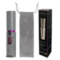 2-IN-1 Electric USB Hair Straightener Curler Silver Diamond