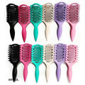 3 in 1 Curl Define Styling Brush Hollow Out Detangling Hair Brush Tangled Hair Comb Shaping Defining Curls Barber