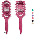 3 in 1 Curl Define Styling Brush Hollow Out Detangling Hair Brush Tangled Hair Comb Shaping Defining Curls Barber