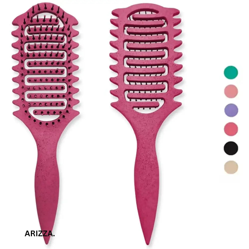3 in 1 Curl Define Styling Brush Hollow Out Detangling Hair Brush Tangled Hair Comb Shaping Defining Curls Barber
