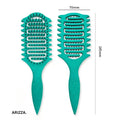 3 in 1 Curl Define Styling Brush Hollow Out Detangling Hair Brush Tangled Hair Comb Shaping Defining Curls Barber