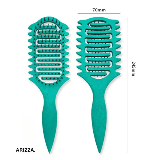 3 in 1 Curl Define Styling Brush Hollow Out Detangling Hair Brush Tangled Hair Comb Shaping Defining Curls Barber