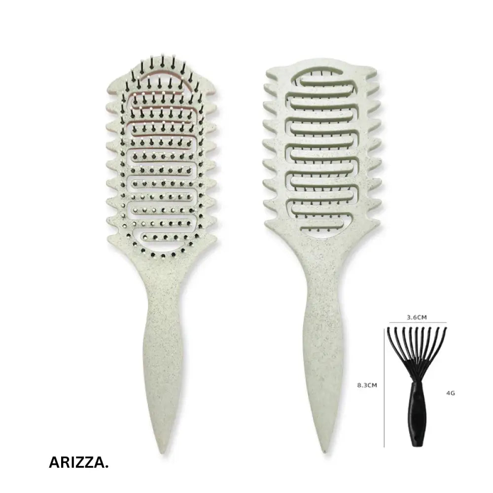 3 in 1 Curl Define Styling Brush Hollow Out Detangling Hair Brush Tangled Hair Comb Shaping Defining Curls Barber