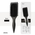 3 in 1 Curl Define Styling Brush Hollow Out Detangling Hair Brush Tangled Hair Comb Shaping Defining Curls Barber