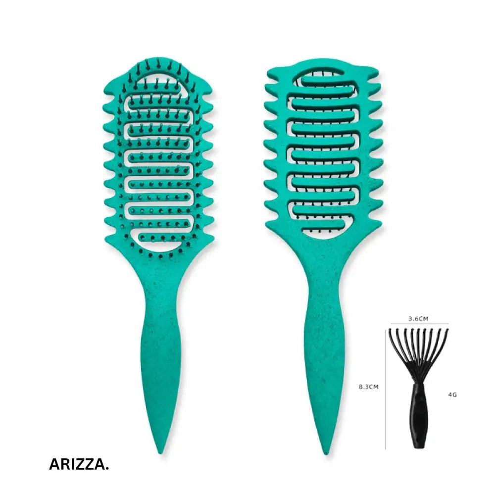 3 in 1 Curl Define Styling Brush Hollow Out Detangling Hair Brush Tangled Hair Comb Shaping Defining Curls Barber