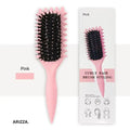 3 in 1 Curl Define Styling Brush Hollow Out Detangling Hair Brush Tangled Hair Comb Shaping Defining Curls Barber