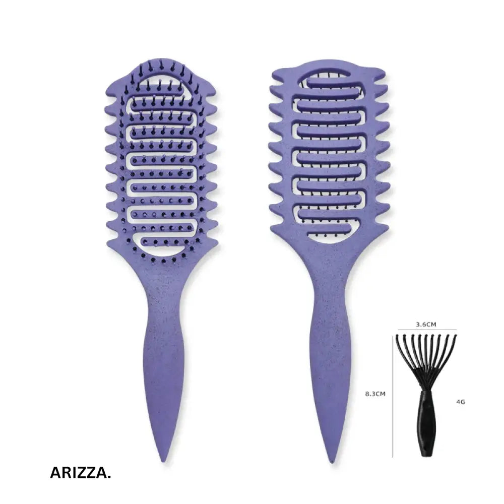 3 in 1 Curl Define Styling Brush Hollow Out Detangling Hair Brush Tangled Hair Comb Shaping Defining Curls Barber