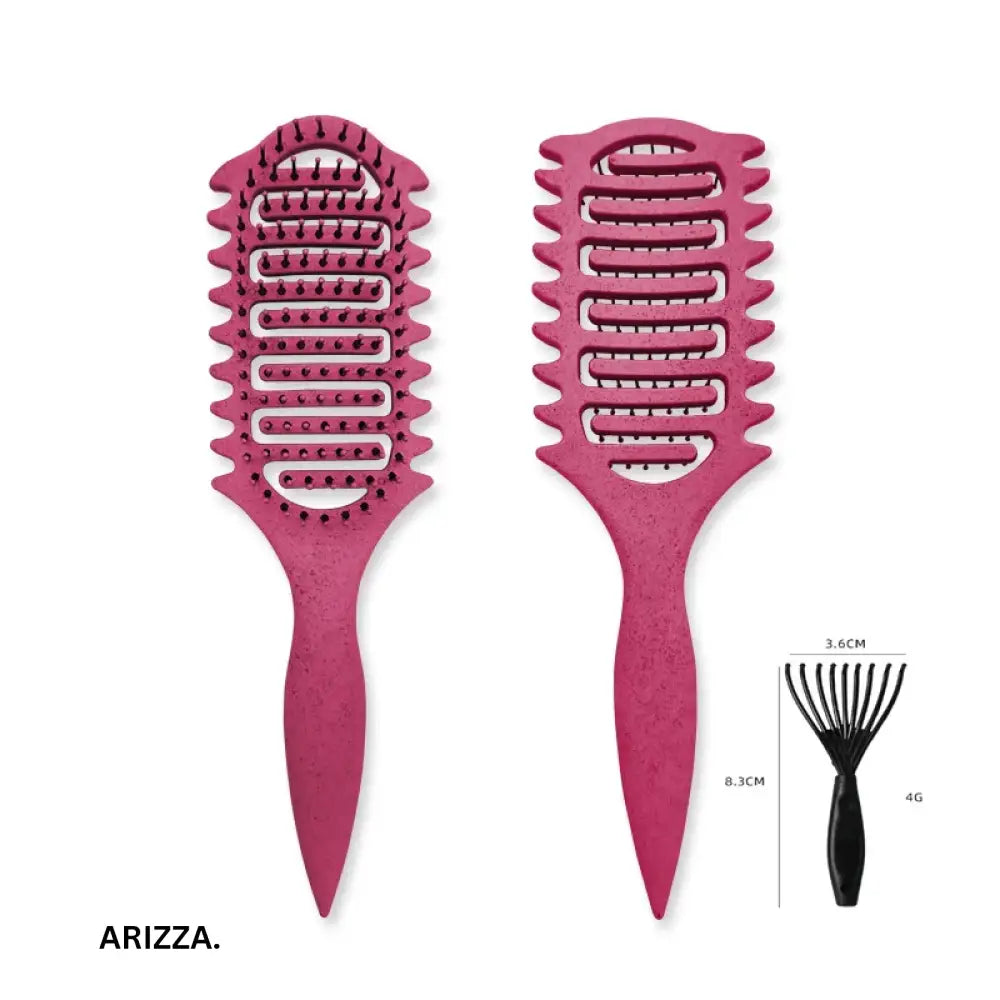 3 in 1 Curl Define Styling Brush Hollow Out Detangling Hair Brush Tangled Hair Comb Shaping Defining Curls Barber