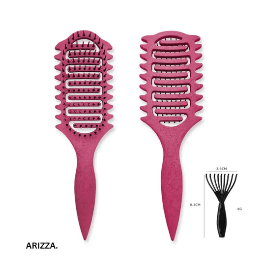3 in 1 Curl Define Styling Brush Hollow Out Detangling Hair Brush Tangled Hair Comb Shaping Defining Curls Barber