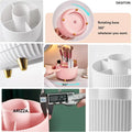 360° Rotating Makeup Tool Storage Box Organizer