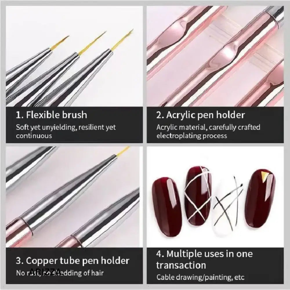 Acrylic French Stripe Nail Art Line