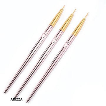 Acrylic French Stripe Nail Art Line Gold