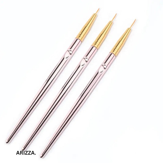 Acrylic French Stripe Nail Art Line Gold