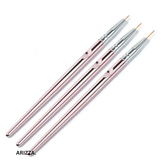 Acrylic French Stripe Nail Art Line Silver
