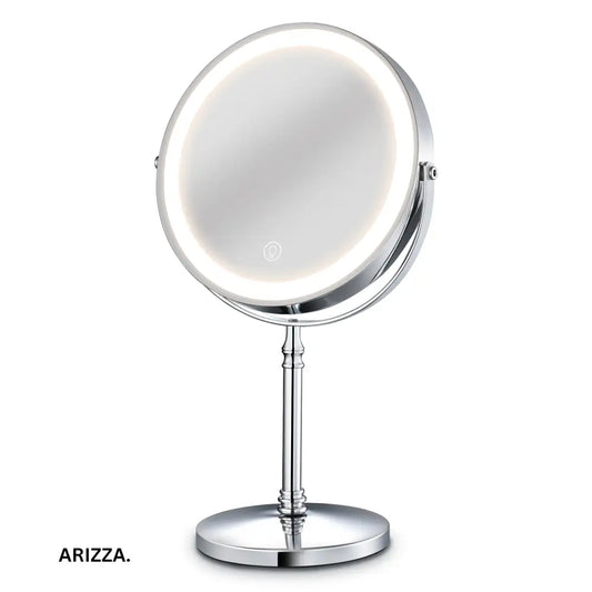 Adjustable Light Standing Makeup Mirror Trichromatic light