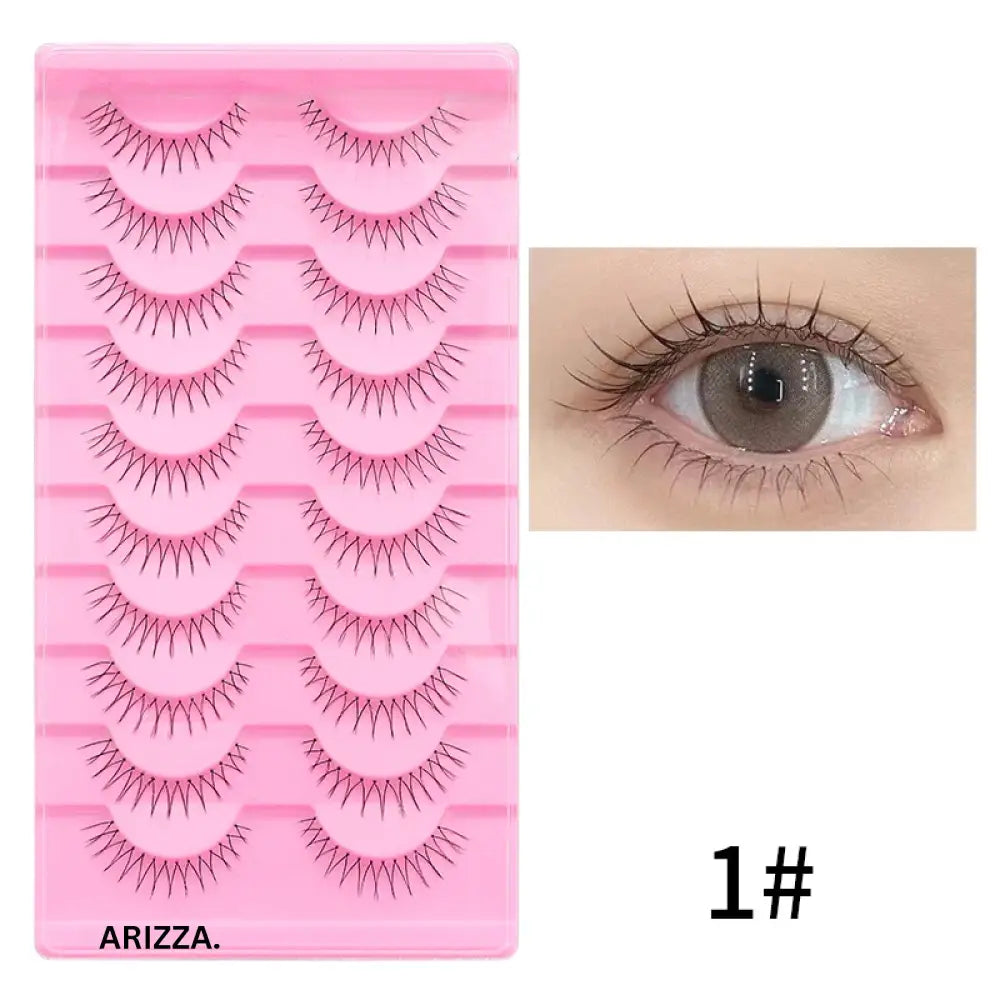 Anime Winged Natural False Eyelashes 1-