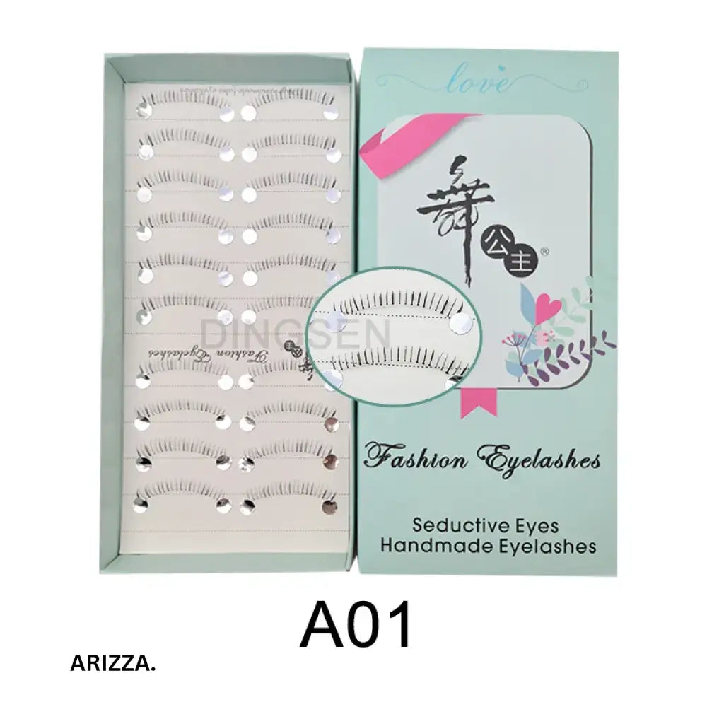 Anime Winged Natural False Eyelashes A01