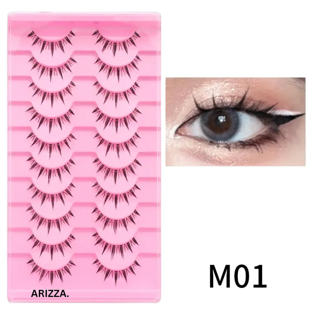 Anime Winged Natural False Eyelashes M01