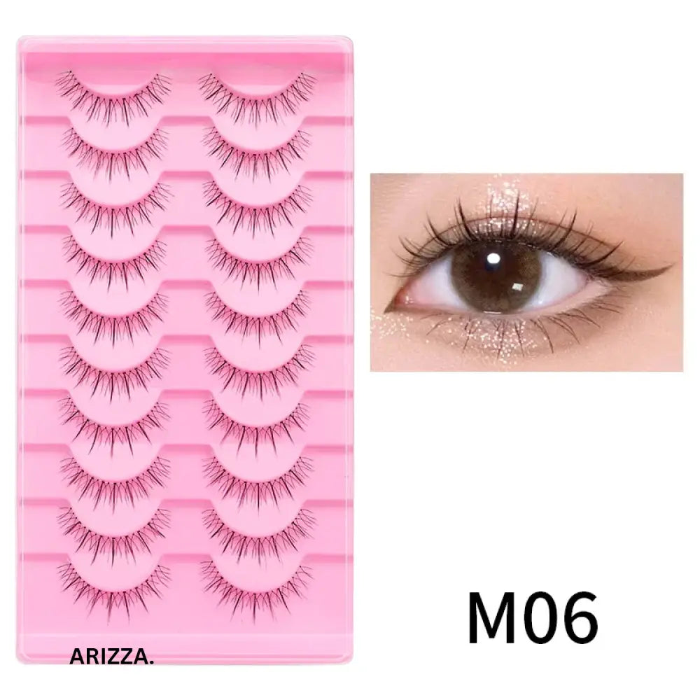 Anime Winged Natural False Eyelashes M06