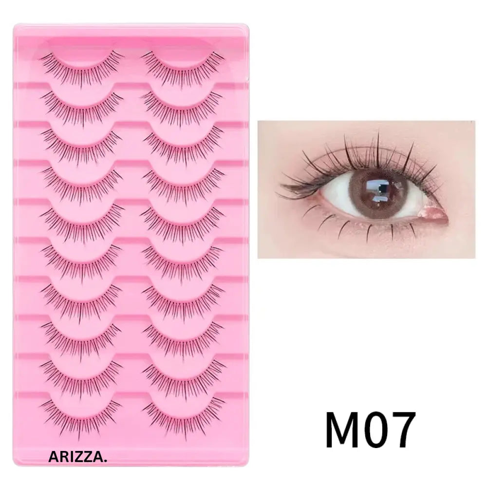 Anime Winged Natural False Eyelashes M07