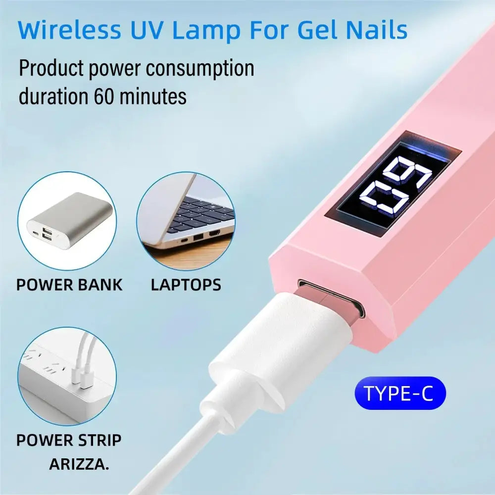 Convenient Handheld Nail Dryer Lamp