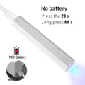 Convenient Handheld Nail Dryer Lamp No battery White
