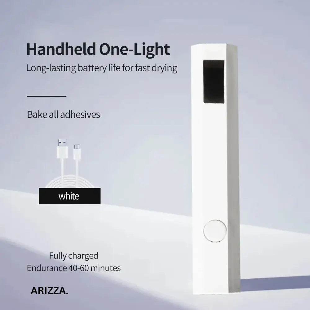 Convenient Handheld Nail Dryer Lamp White display