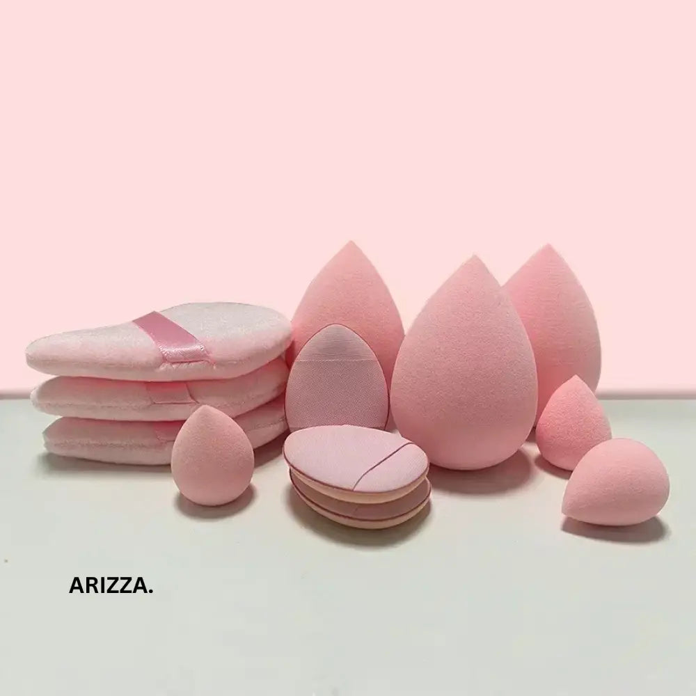 Cosmetic Puff Foundation Makeup Sponge 12Pcs Pink no box