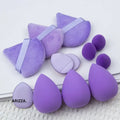 Cosmetic Puff Foundation Makeup Sponge 12Pcs Purple no box