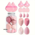 Cosmetic Puff Foundation Makeup Sponge 14Pcs Pink in box