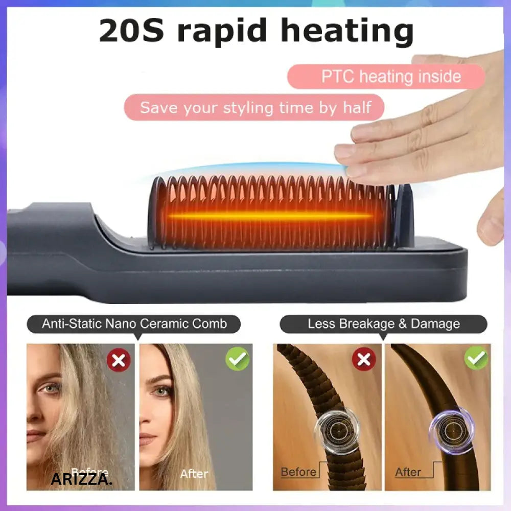 Electric Multifunctional Straight Hair Hot Comb