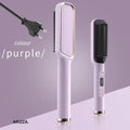 Electric Multifunctional Straight Hair Hot Comb Purple EU