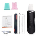 Electric Vibration Ultrasonic Skin Scrubber Black kit add gift