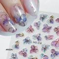 Elegant Flower Nail Decorations Sticker