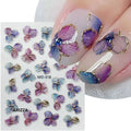 Elegant Flower Nail Decorations Sticker