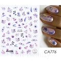 Elegant Flower Nail Decorations Sticker CA-776