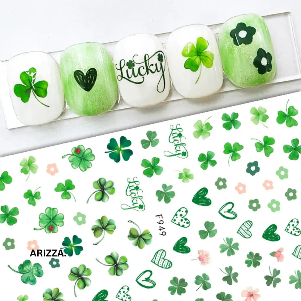 Elegant Flower Nail Decorations Sticker F949