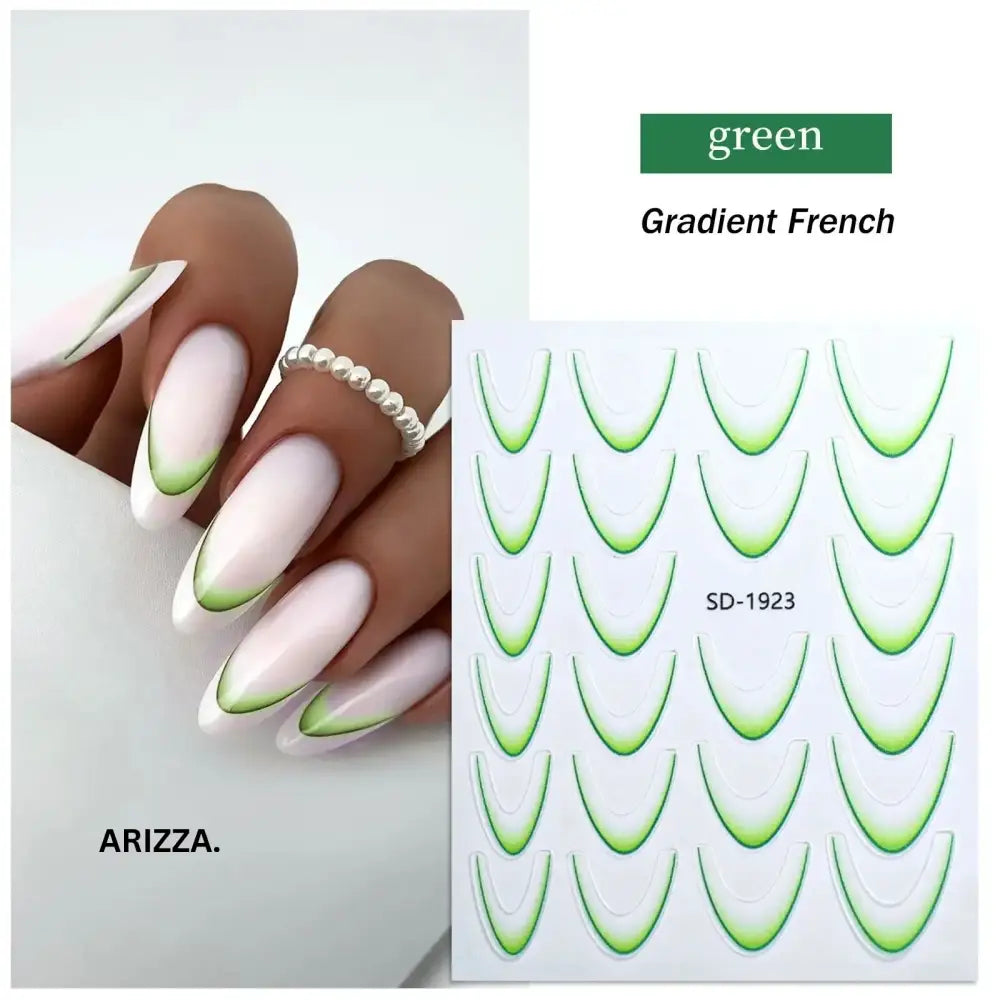 Elegant Flower Nail Decorations Sticker SD-1923