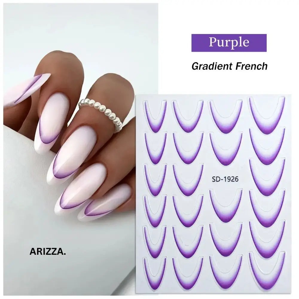 Elegant Flower Nail Decorations Sticker SD-1926