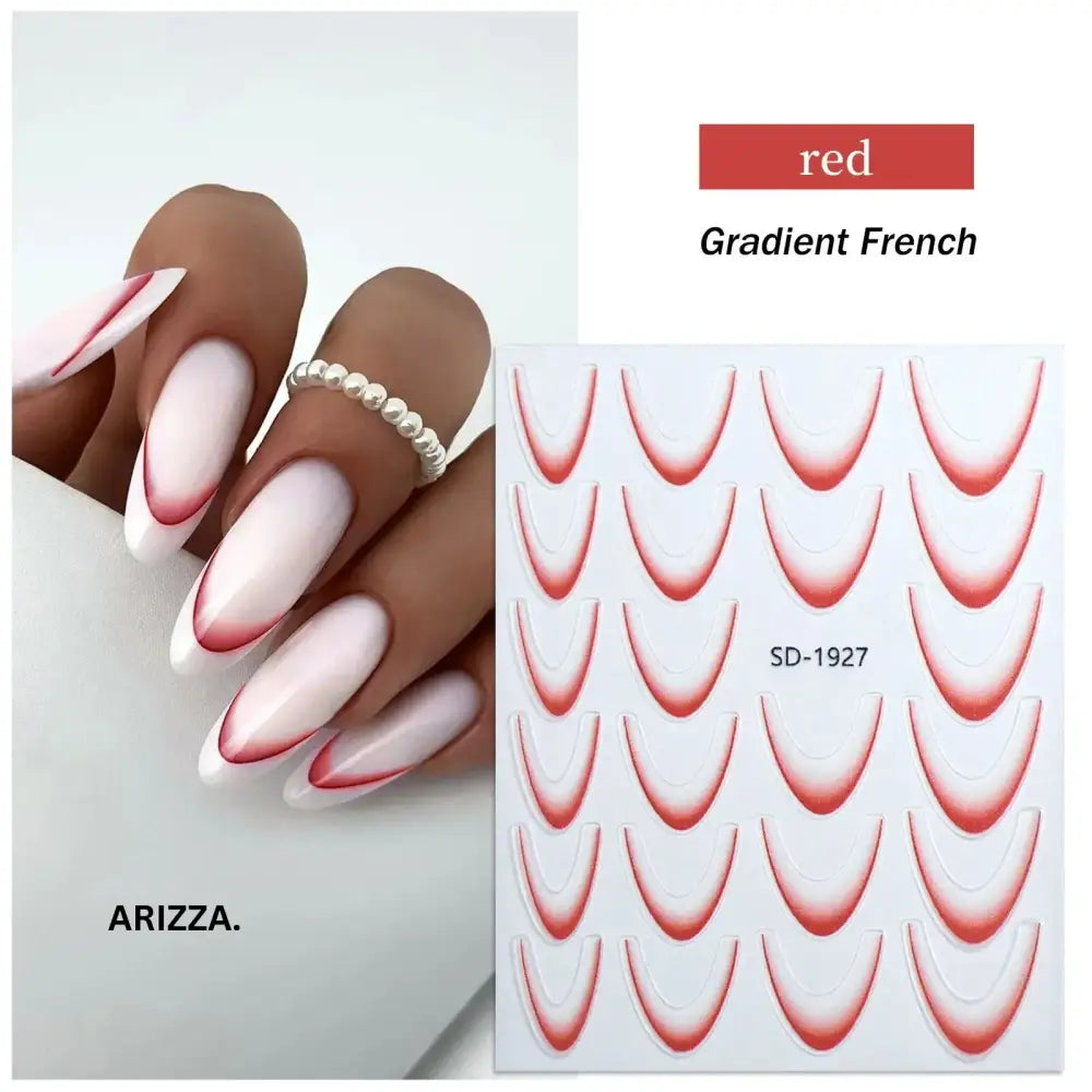 Elegant Flower Nail Decorations Sticker SD-1927