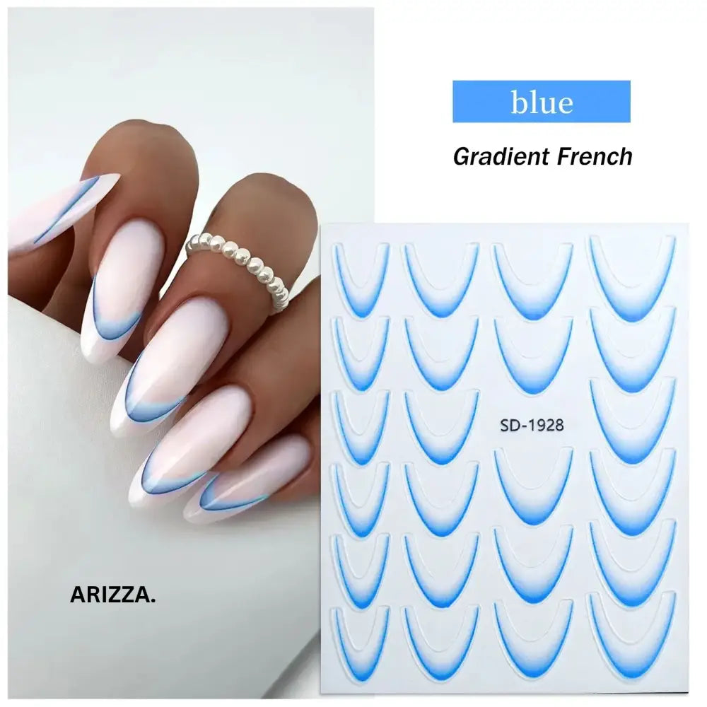 Elegant Flower Nail Decorations Sticker SD-1928