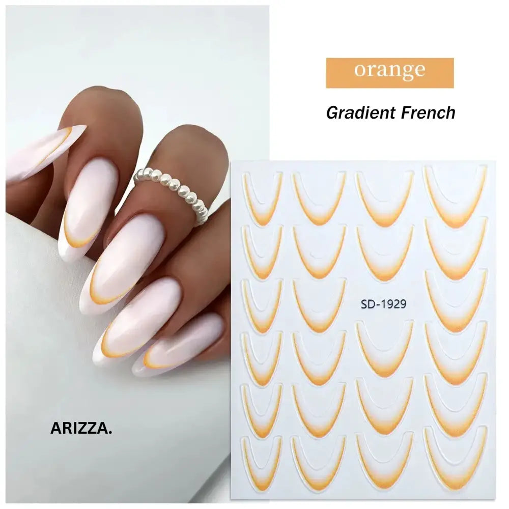 Elegant Flower Nail Decorations Sticker SD-1929