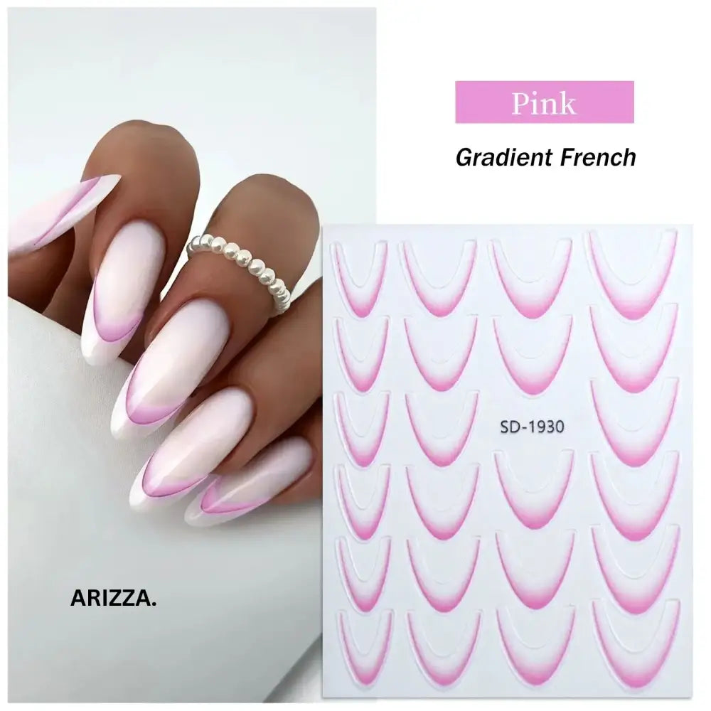 Elegant Flower Nail Decorations Sticker SD-1930